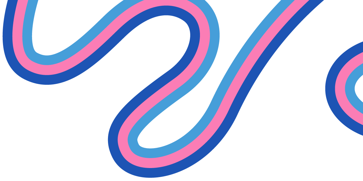 Blue and Pink Right Corner Squiggles Blue and Pink Right Corner Squiggles