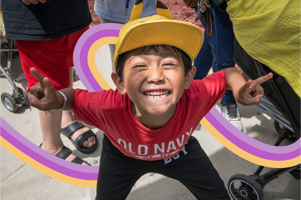 Smiling Child Squiggle Image Smiling Child Squiggle Image