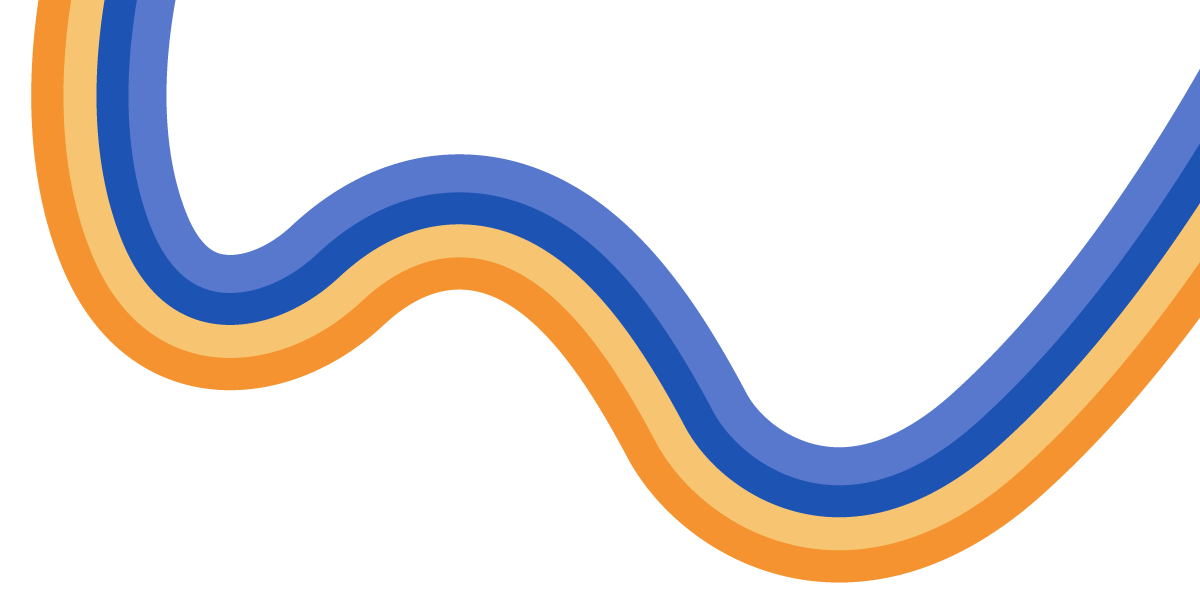 Yellow Gold and Blues Right Corner Squiggles Yellow Gold and Blues Right Corner Squiggles